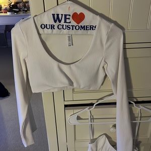 ALO Yoga Ribbed Defined Long Sleeve Bra